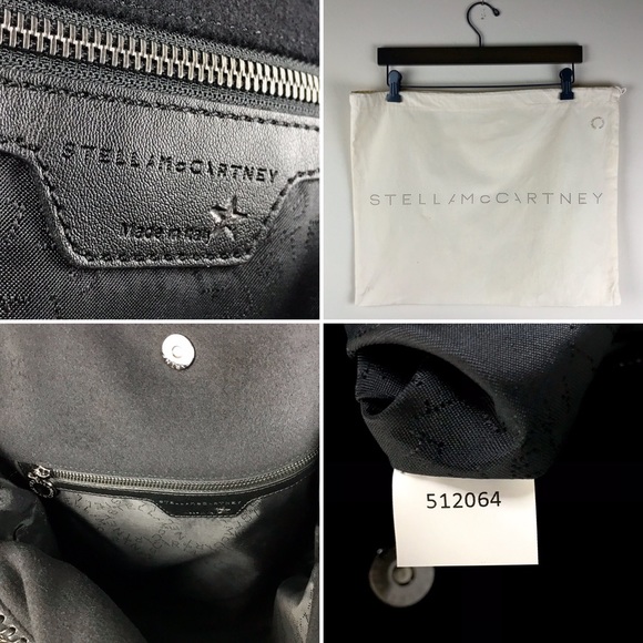 Stella McCartney Black Alter Faux Fur Tote Bag - Picture 8 of 8